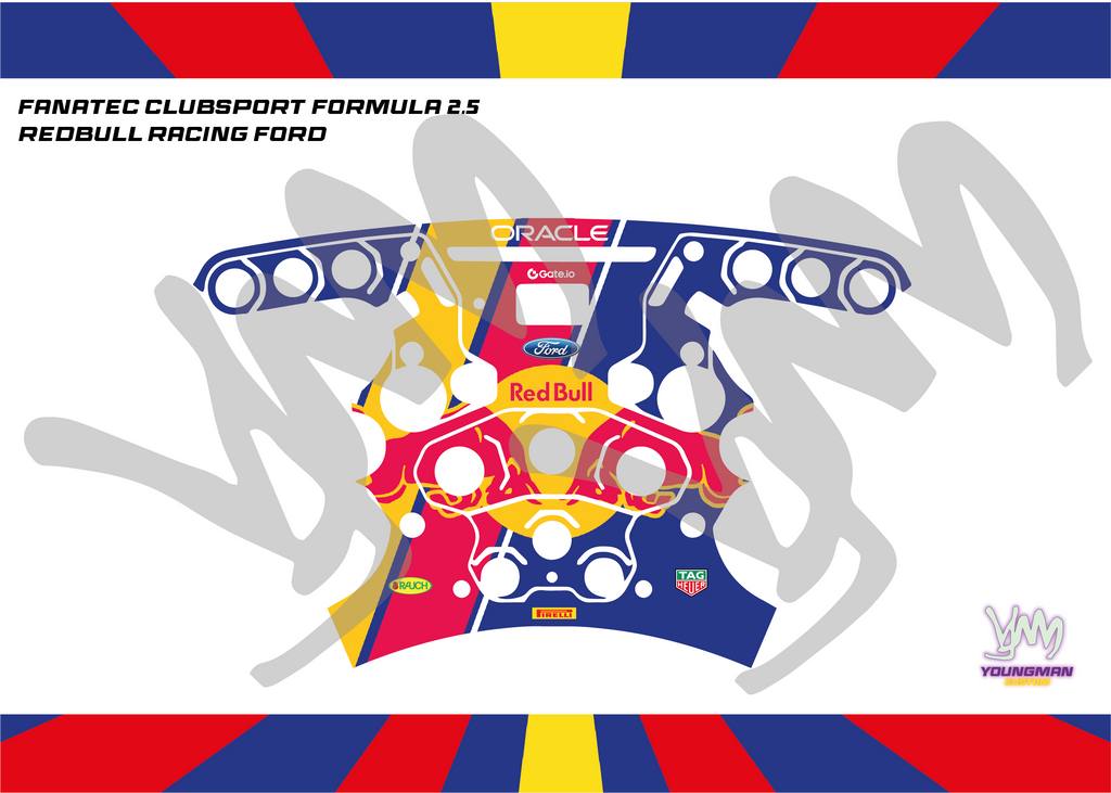 Stickers for complete steering wheel Fanatec Podium - Ferrari AF Corse WEC