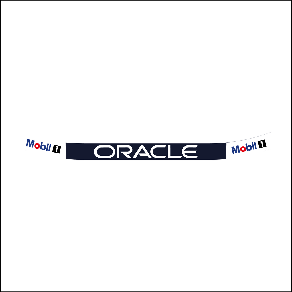 Autocollant bandeau de visière réplique casque Red Bull Racing