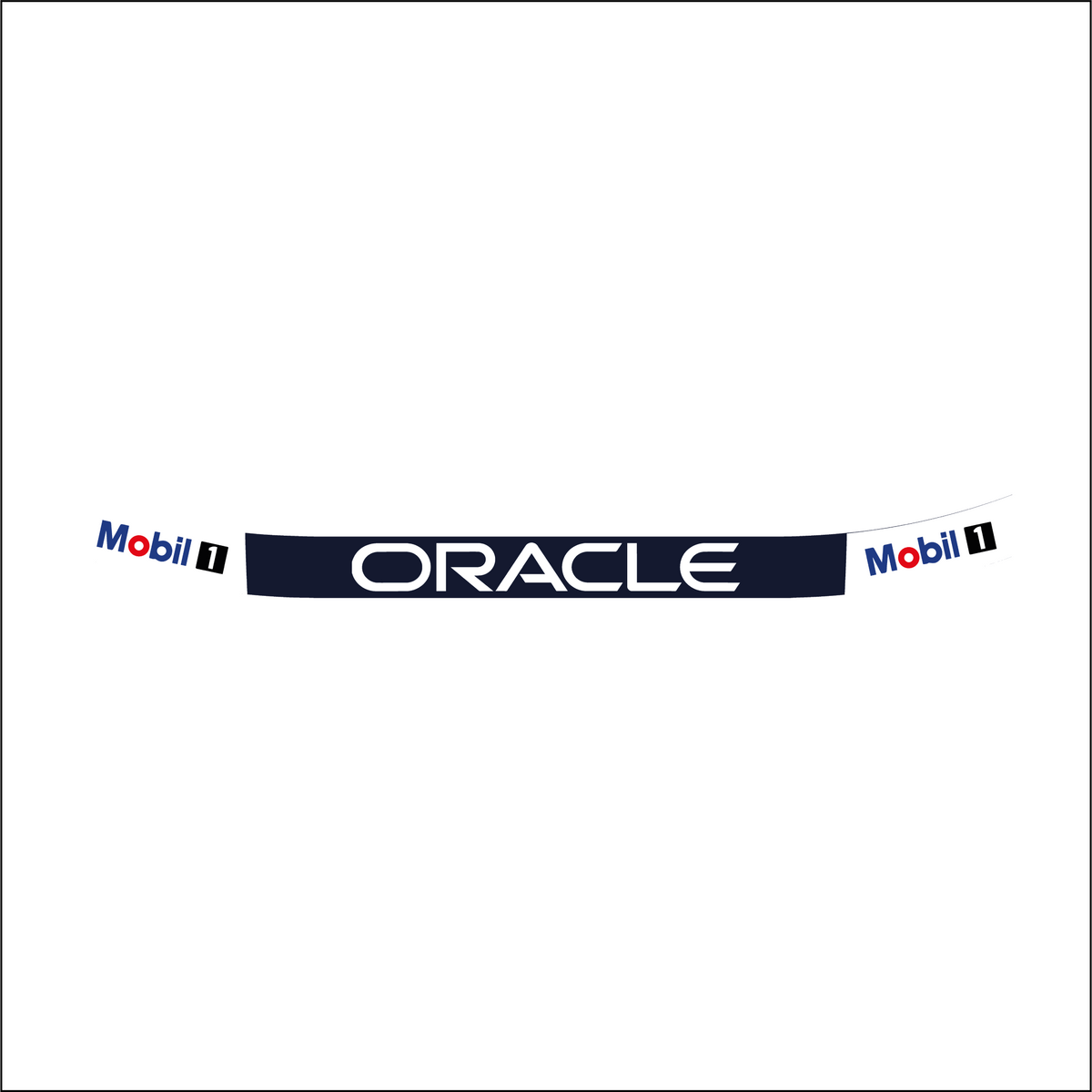 Autocollant bandeau de visière réplique casque Red Bull Racing