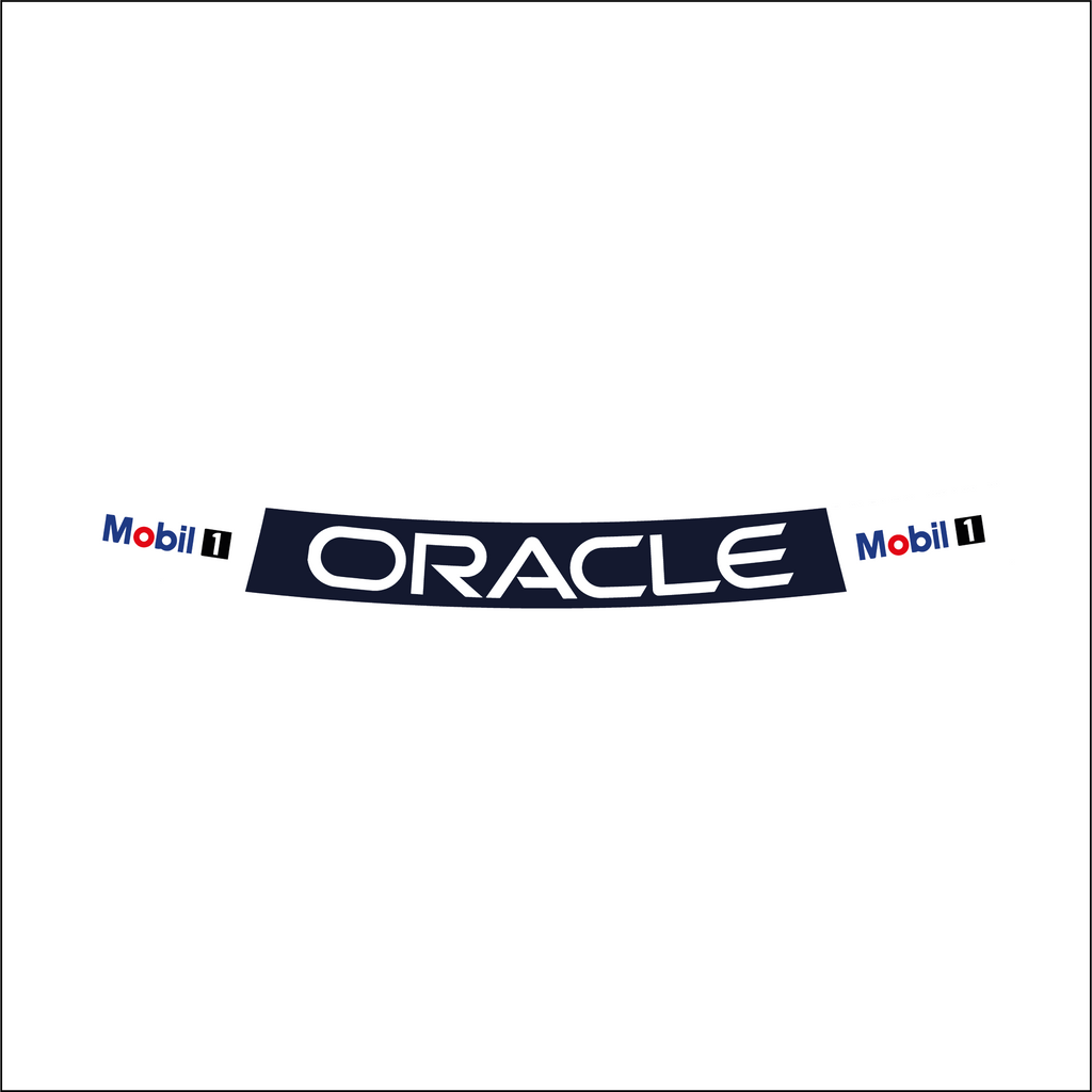 Autocollant bandeau de visière réplique casque Red Bull Racing