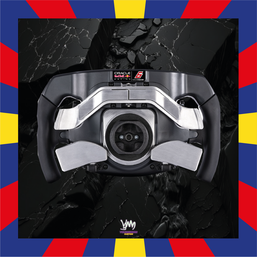 Sticker for the back of the Thrustmaster SF1000 steering wheel - Red Bull Racing Verstappen / Hadjar