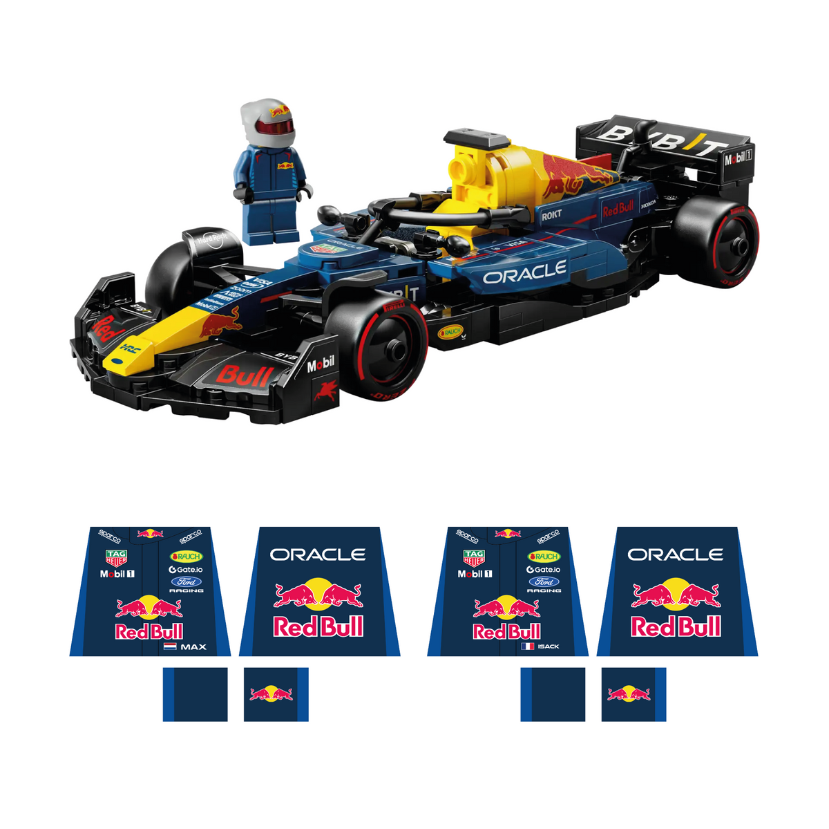 Driver character stickers for LEGO® F1® RB20 - 77243