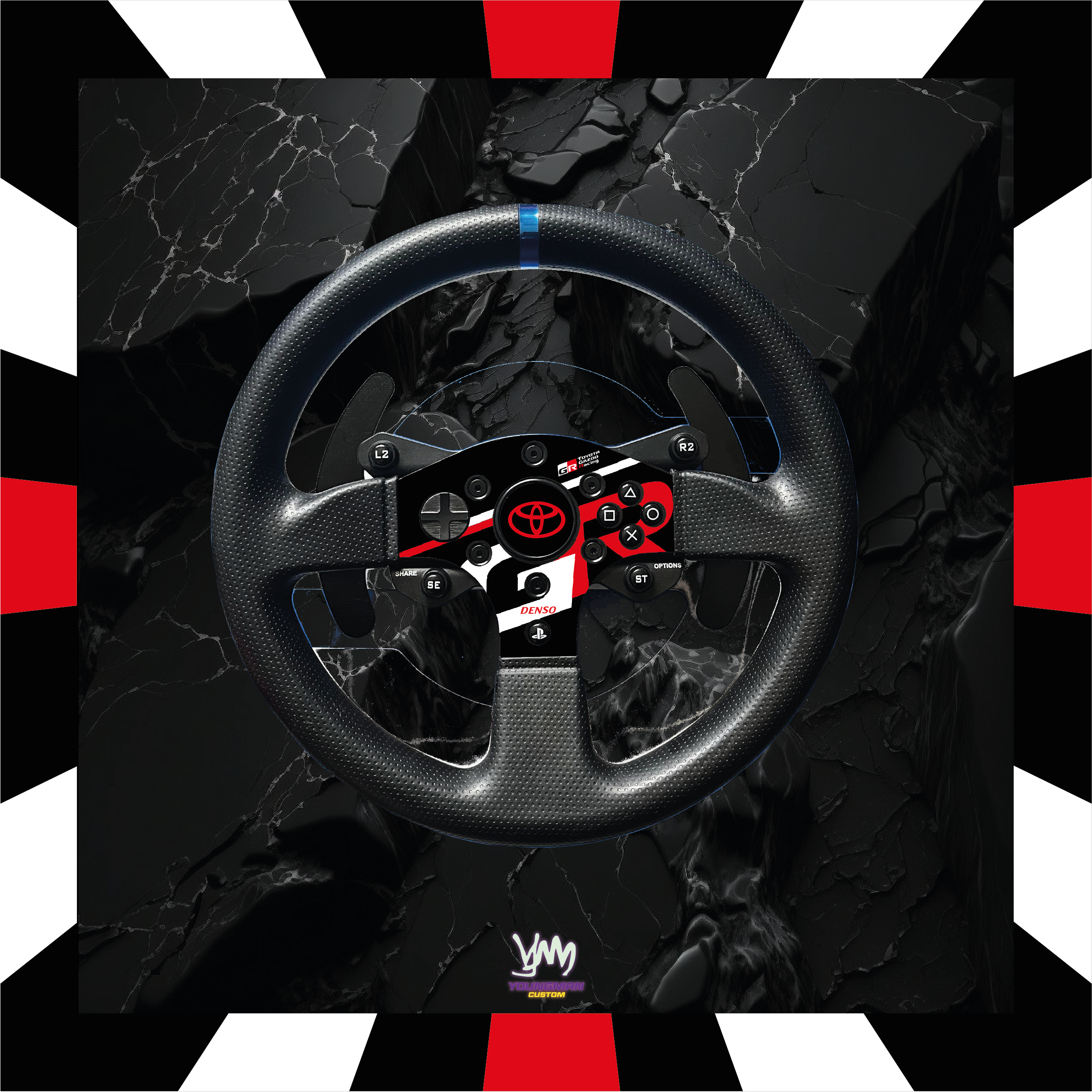 Stickers pour Thrustmaster T300 RS GT - Toyota GR