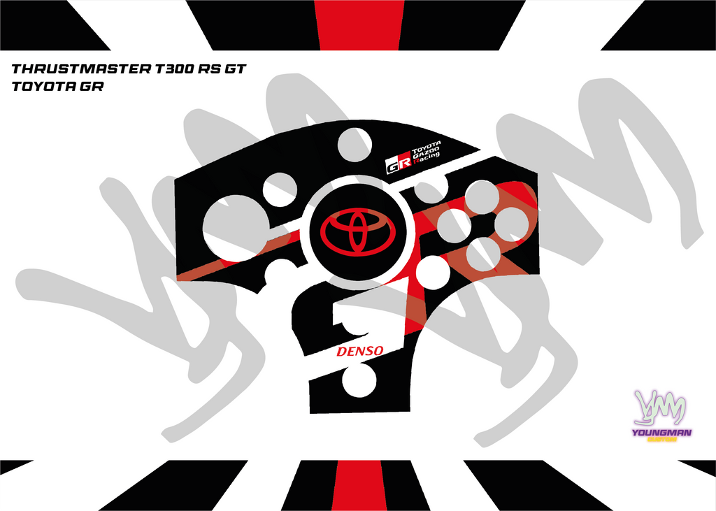 Stickers pour Thrustmaster T300 RS GT - Toyota GR