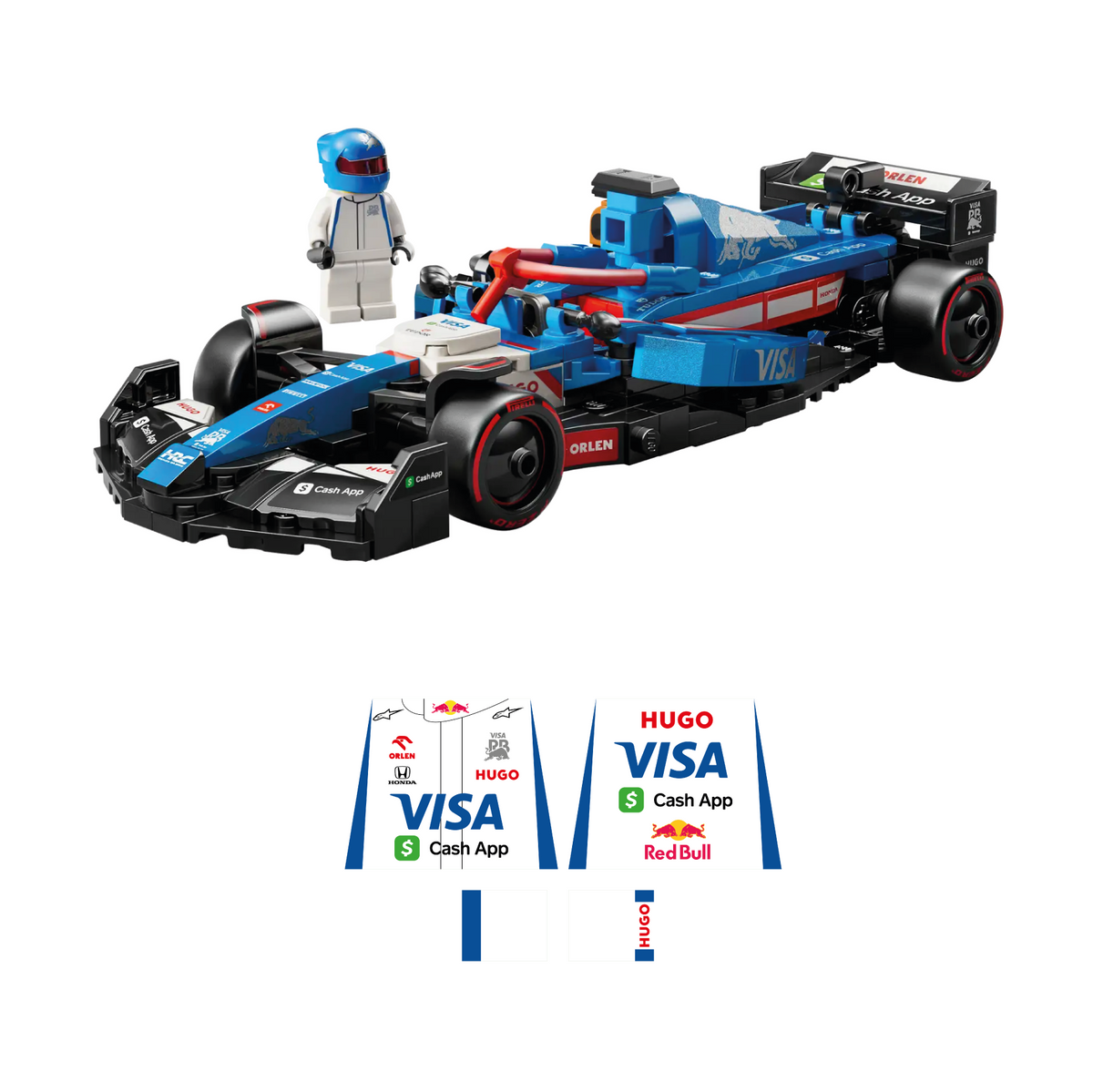 Driver character stickers for LEGO® F1® VCARB 01 - 77246