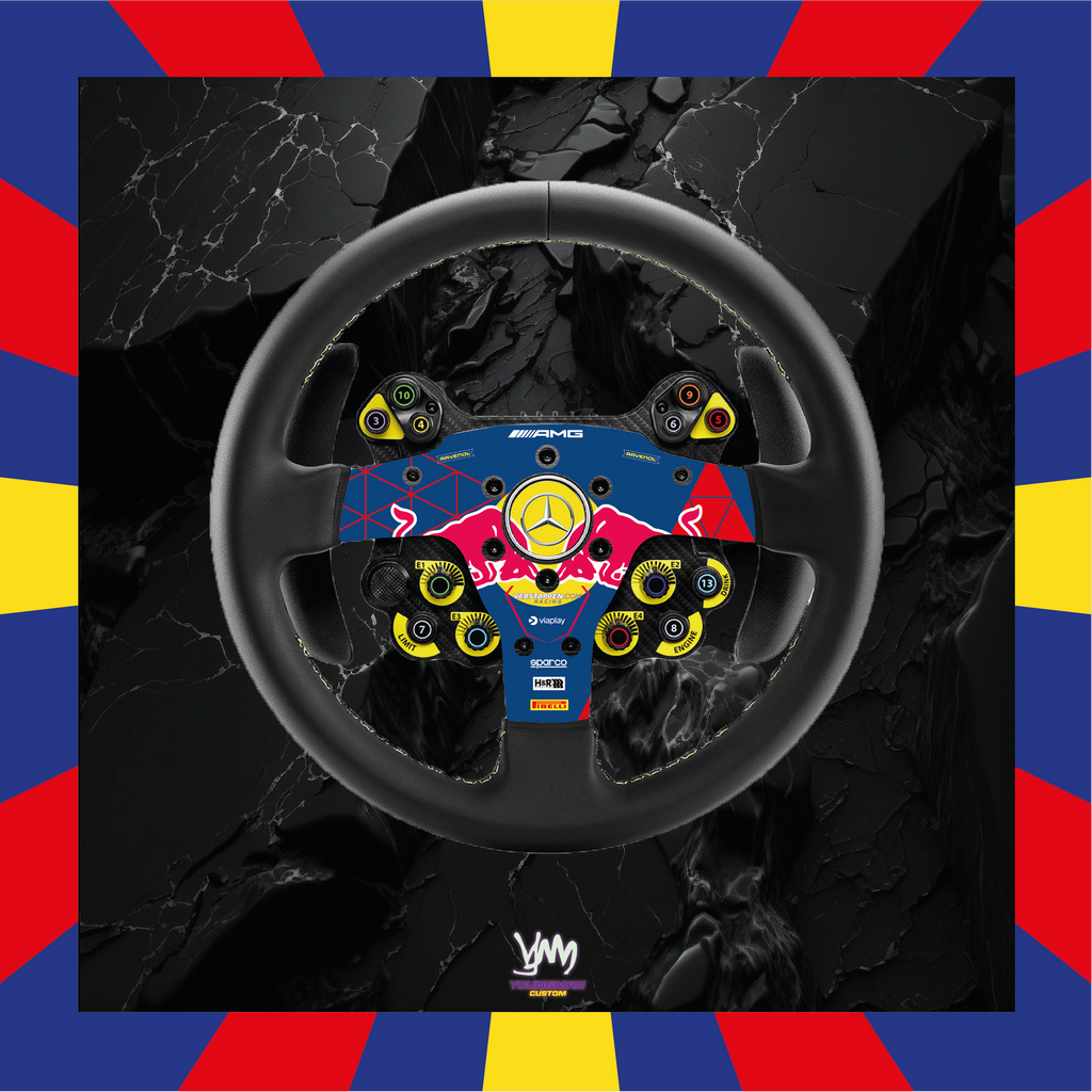 Autocollant Verstappen Racing GT3 AMG pour volant Thrustmaster Evo Racing 32R