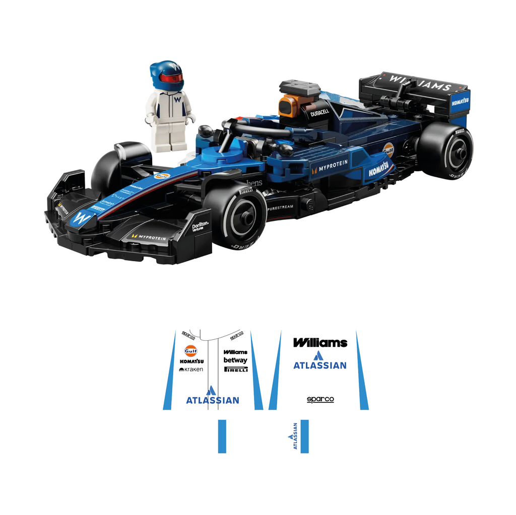 Driver character stickers for LEGO® F1® FW46 - 77249