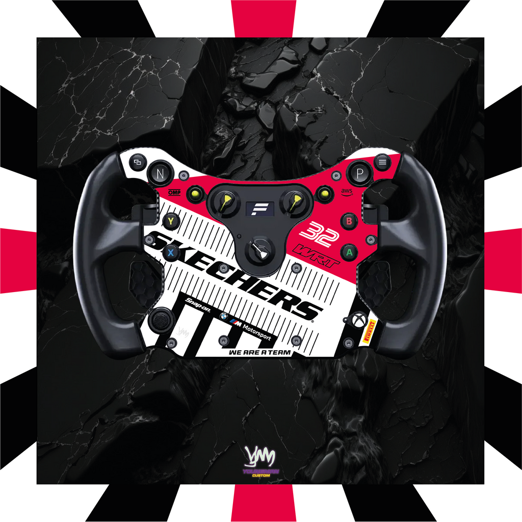 BMW WRT sticker for Fanatec CSL GT3 / CSL McLaren GT3 steering wheel