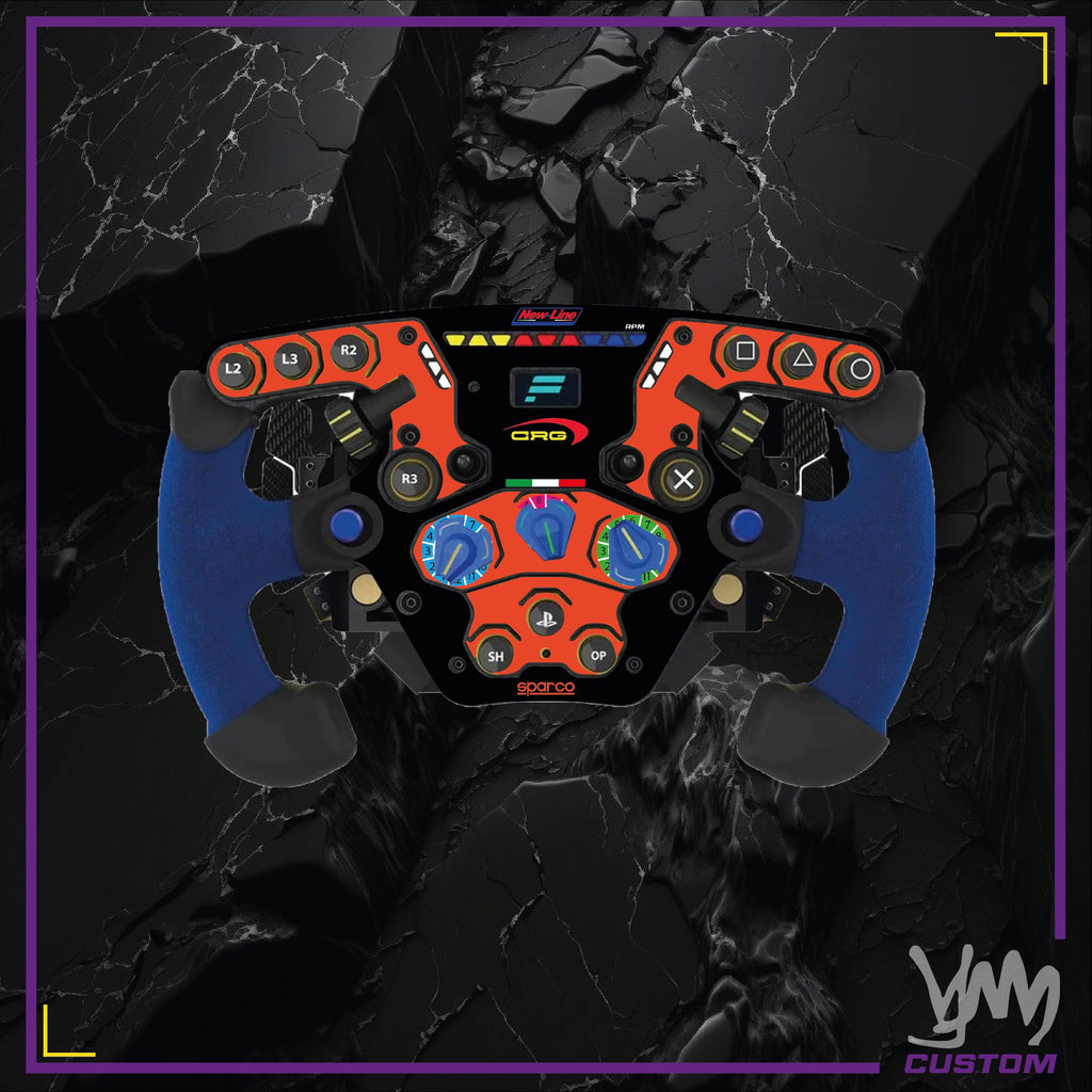 Stickers pour volant complet Fanatec Podium - marques karting Sodi, CRG, FA Kart, Exprit OTK