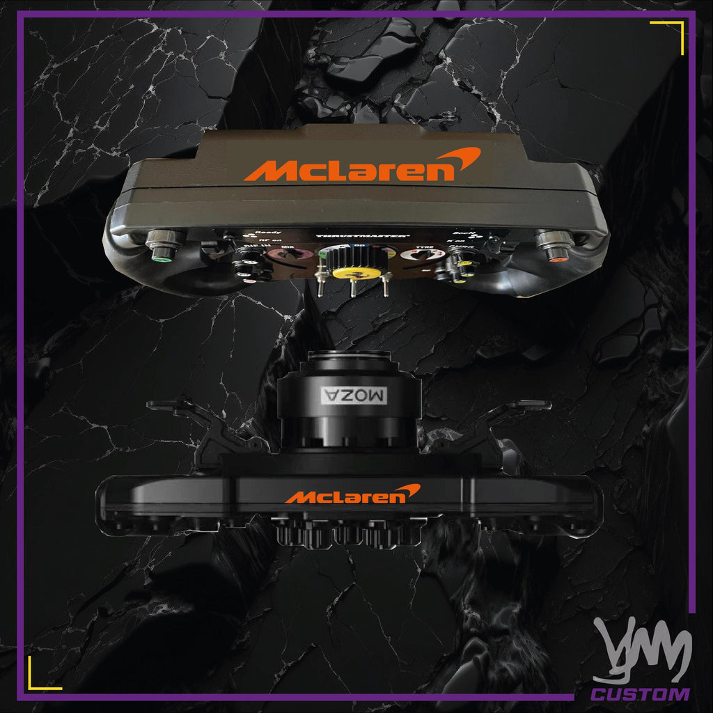 Sticker McLaren pour volant Thrustmaster Ferrari SF1000 - Add-On F1 - Fanatec Podium / CSL McLaren - SIMAGIC - Moza GS