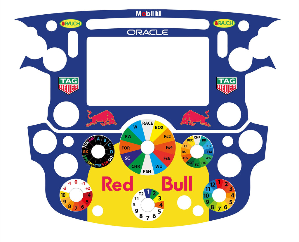 Stickers pour volant complet Thrustmaster SF1000 - Oracle RB Racing F1