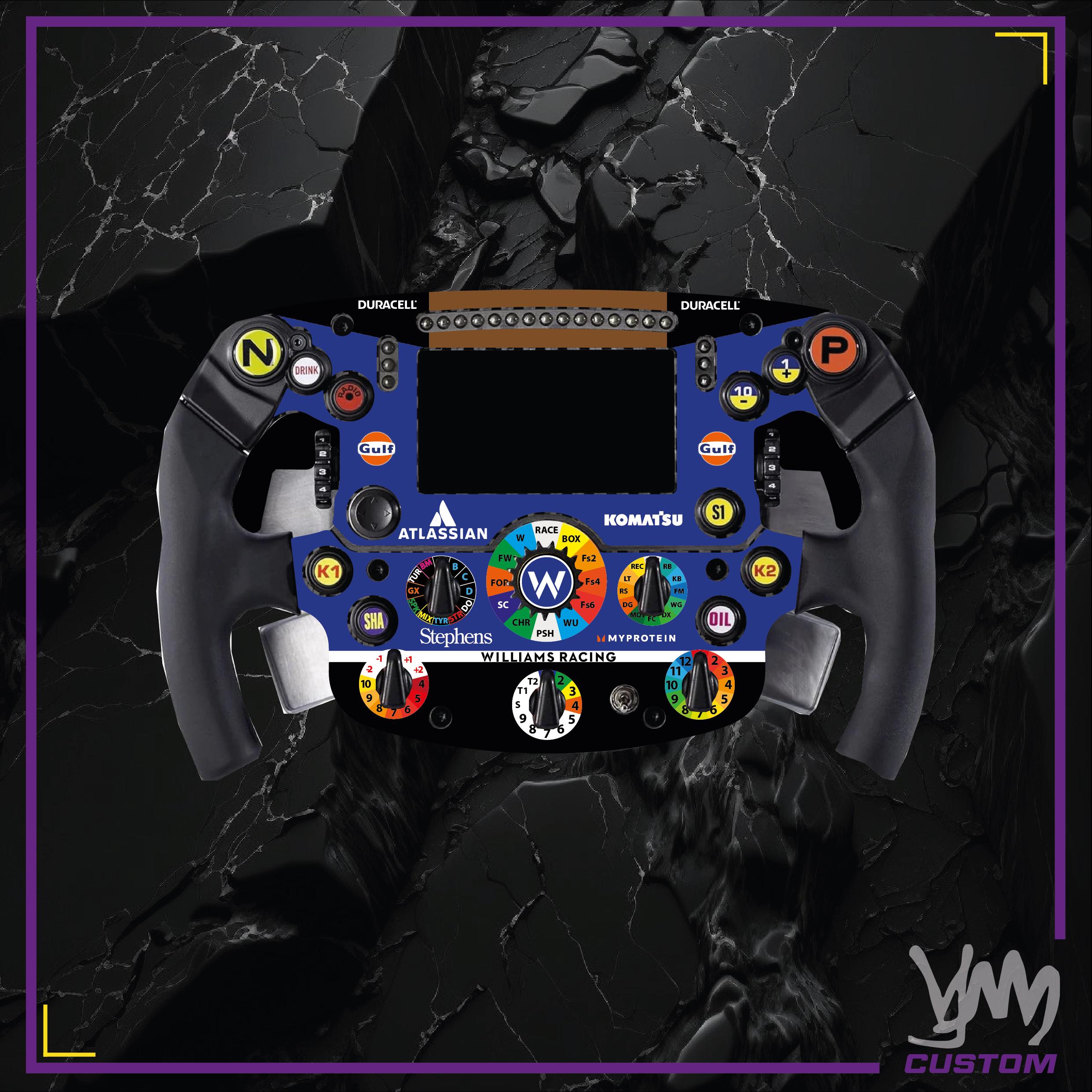 Stickers pour volant complet Thrustmaster Ferrari SF1000 - Williams Racing F1