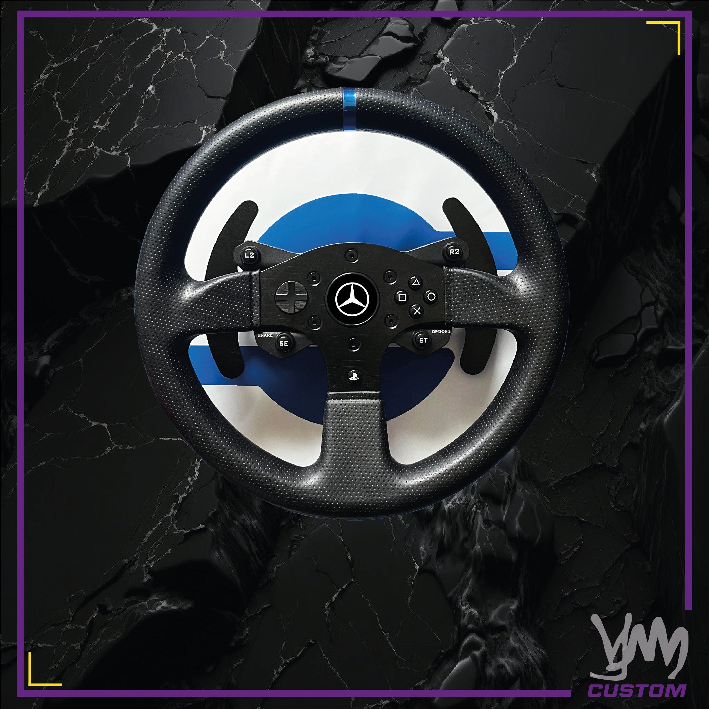 Sticker logos centre de volant Thrustmaster T300 RS Gran Turismo