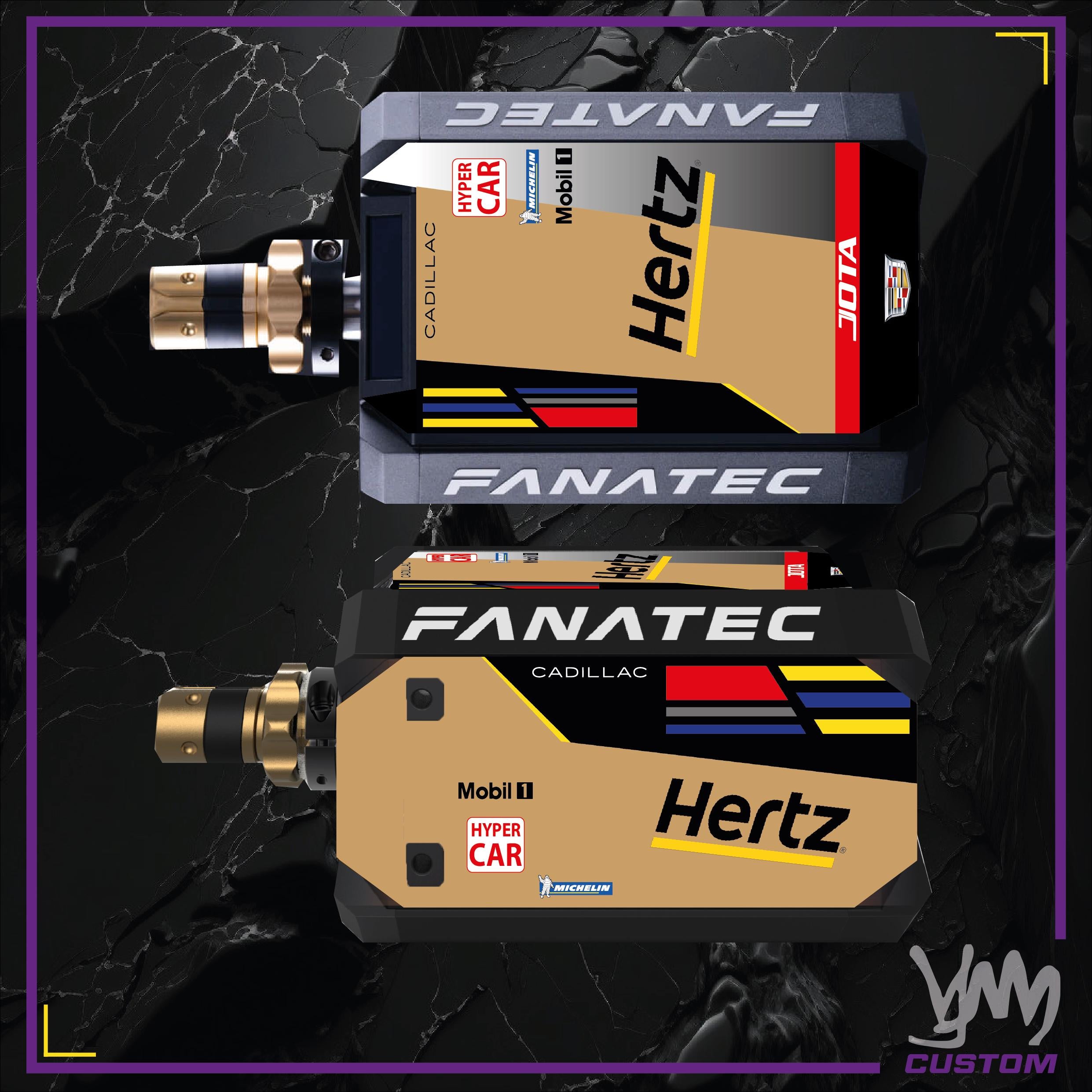 Stickers pour base moteur Fanatec DD1 ou DD2 - Cadillac Hertz Team JOTA