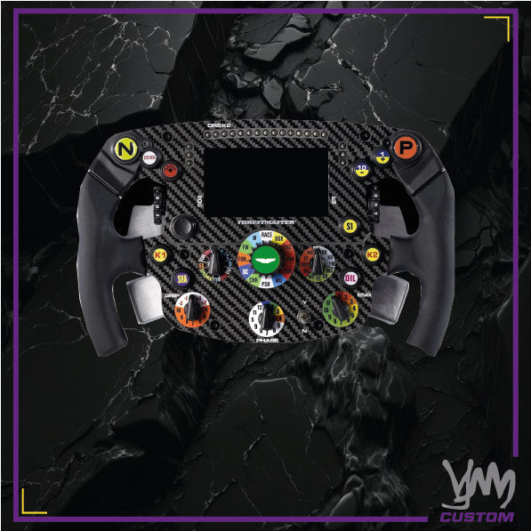 Stickers équipes de F1 au choix pour remplacement logo central pour volant Thrustmaster Ferrari SF1000