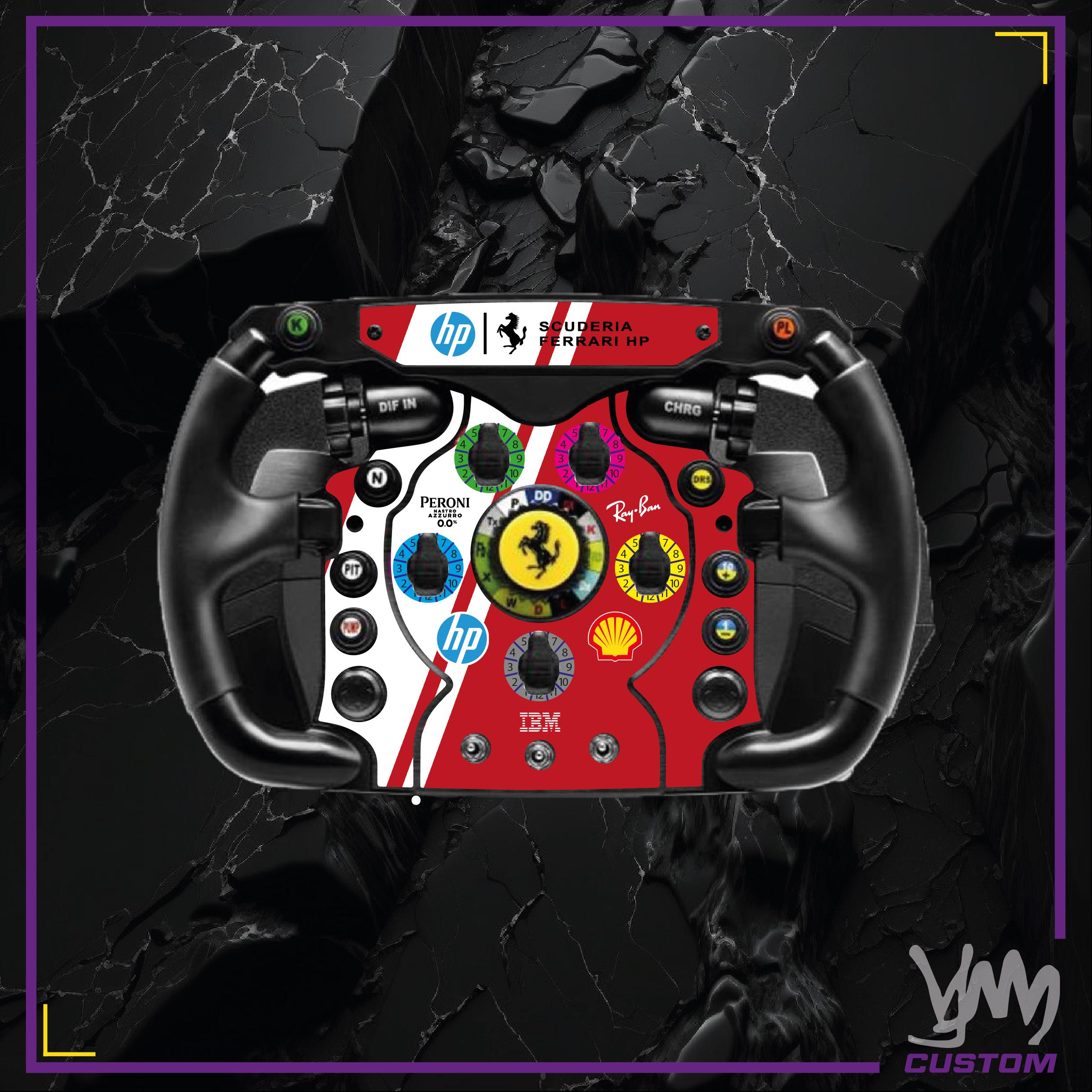 Stickers pour volant complet Thrustmaster Ferrari F1 Add-On - HP Ferrari F1