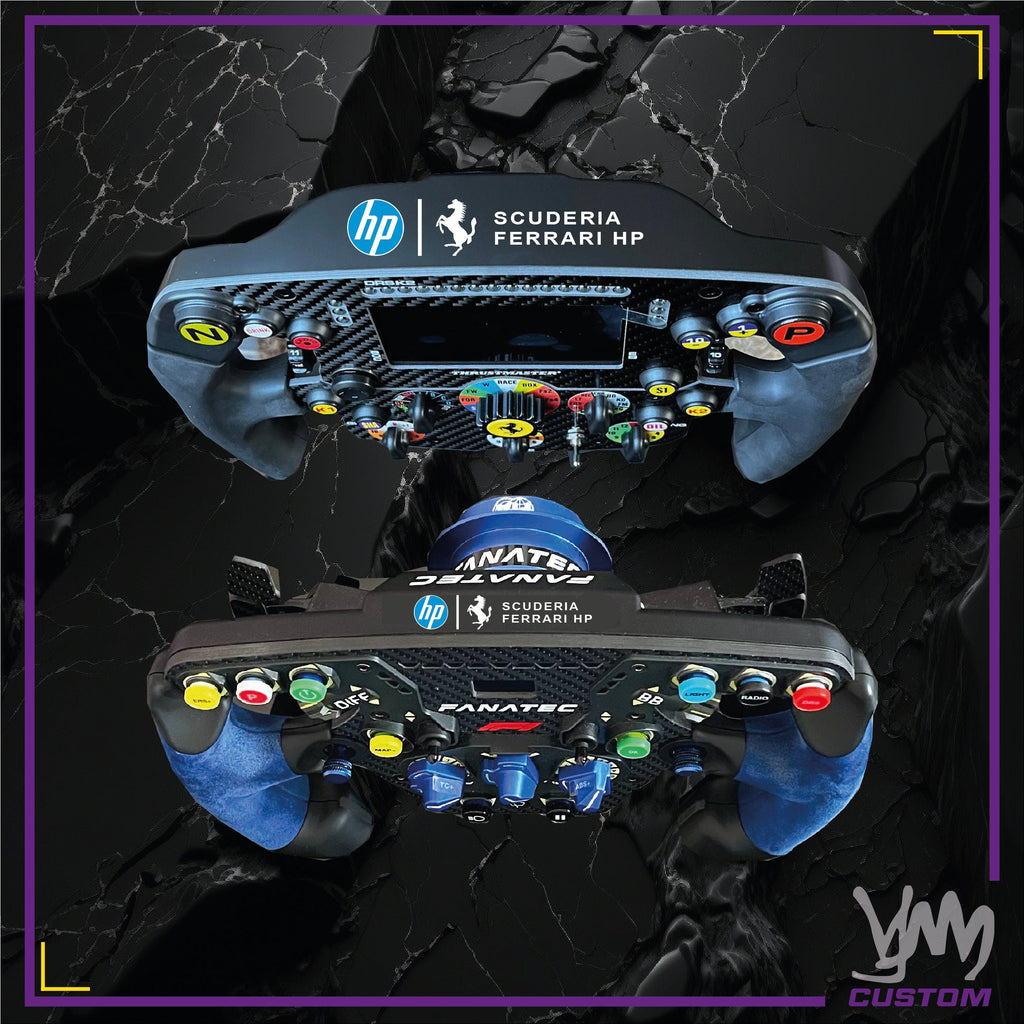 Sticker Scuderia Ferrari HP F1 pour volants Thrustmaster, Fanatec