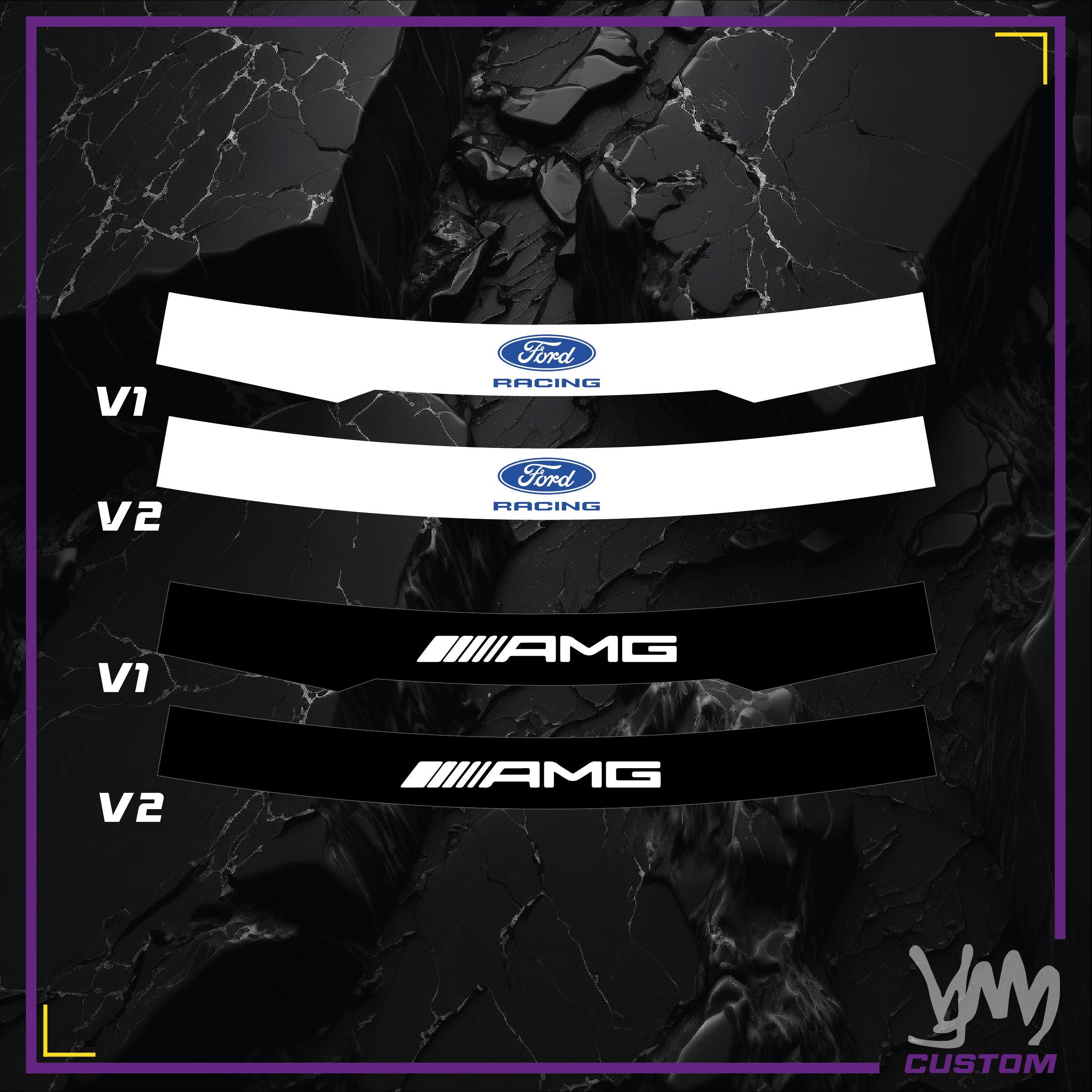 Sticker bandeau de visière pour casque Arai et Bell - Design F1 pilotes réplique GT