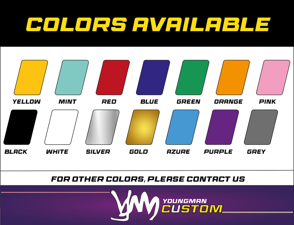 Pack stickers nom personnalisé avant / arrière pour volant Thrustmaster Ferrari SF1000