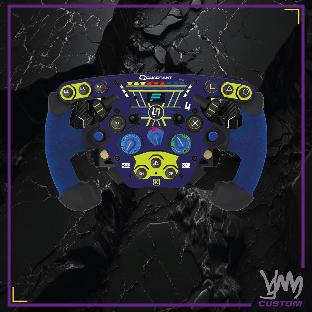 Stickers pour volant complet Fanatec Podium - LN Kart custom OTK Lando Norris Quadrant