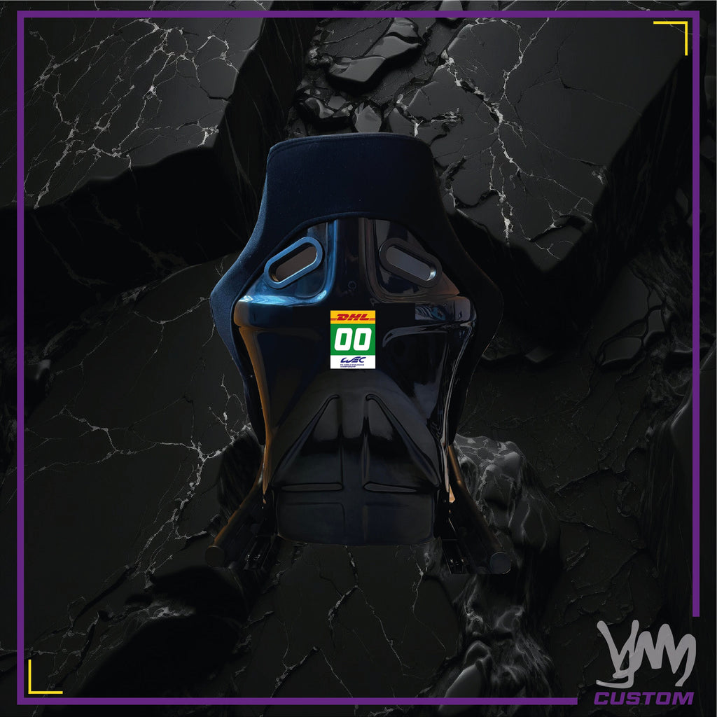 Stickers plaque numéro WEC - Hypercar / LMP2 / GT - Numéro personnalisé au choix