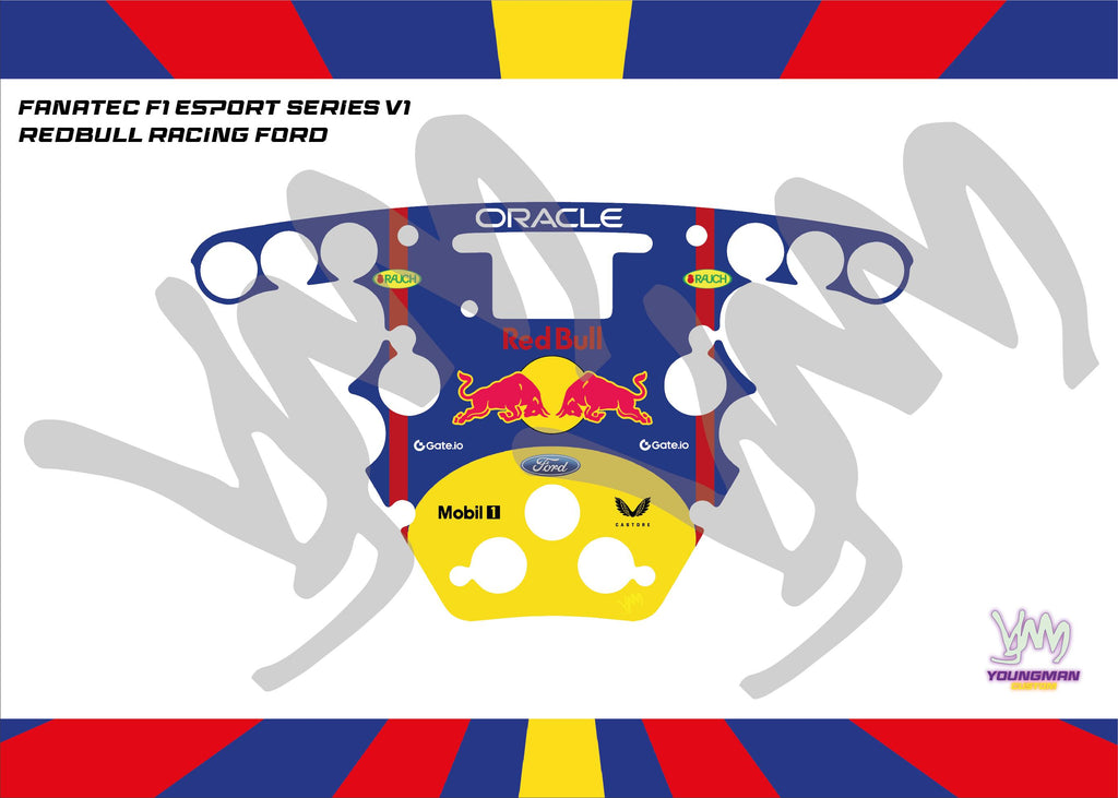 Stickers pour volant Fanatec Esport F1 V1 et V2 - RB Racing Ford