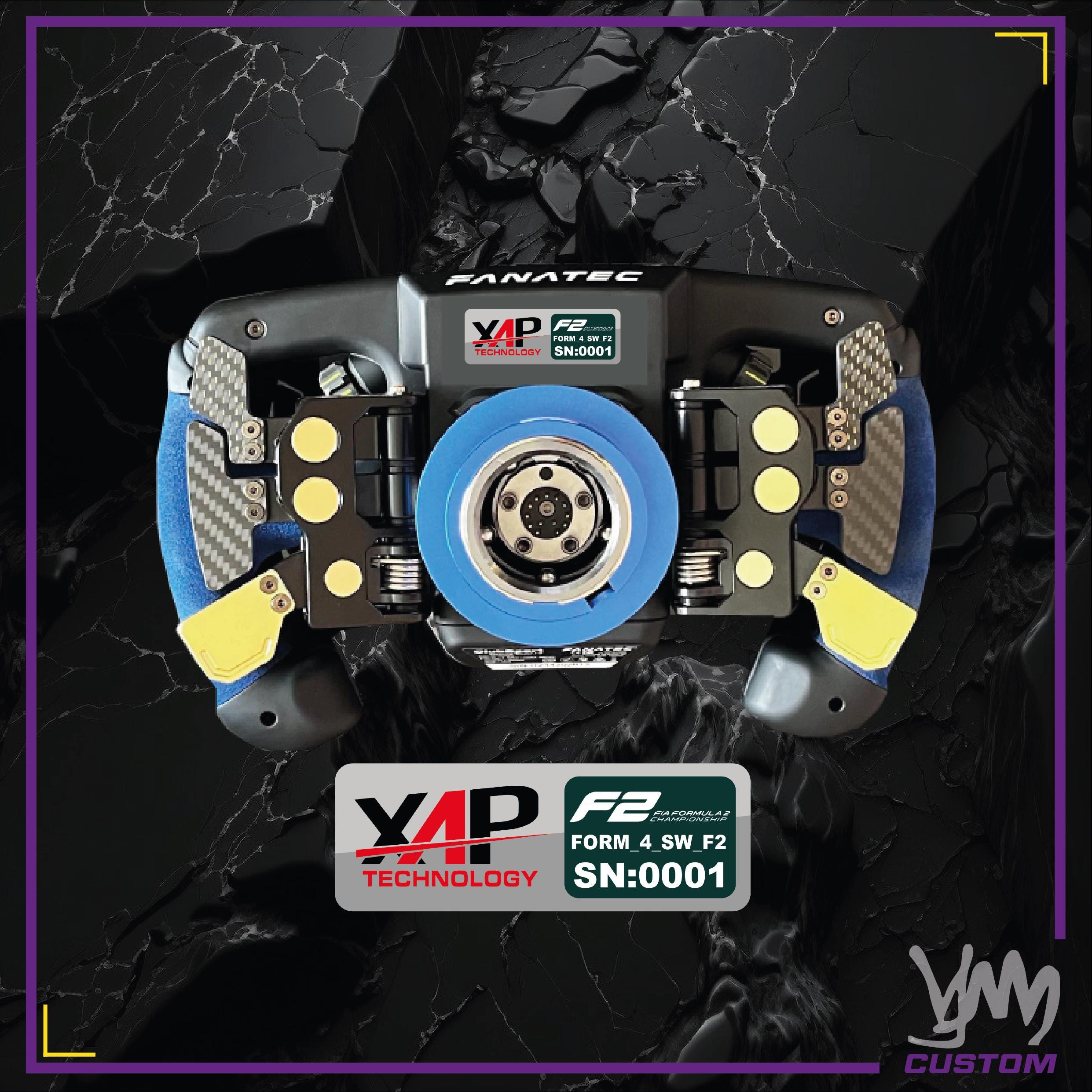 Sticker derrière volant Formule 2 XAP réplique volant officiel