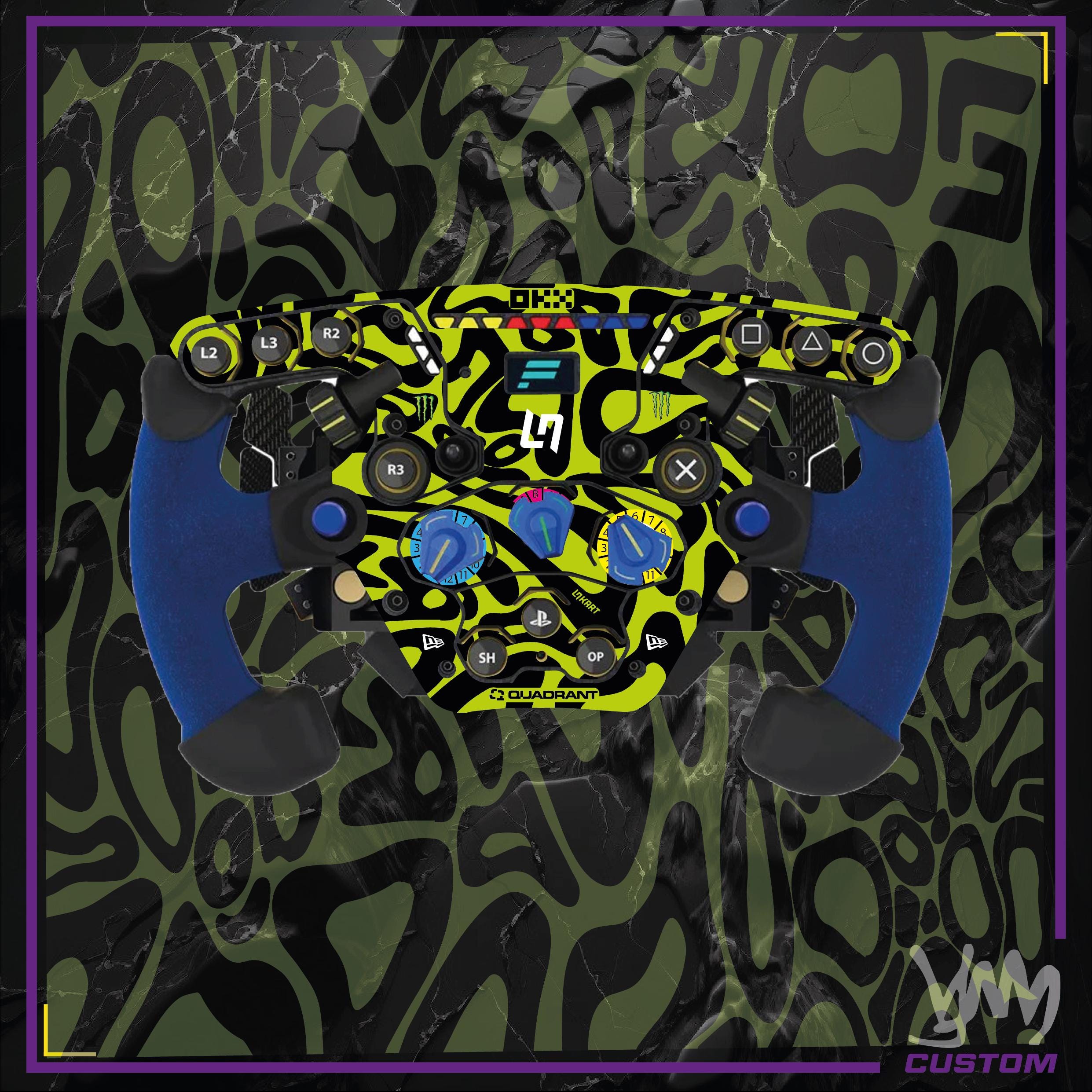 Pack de stickers Lando Norris edition spéciale Fanatec (volant et base moteur)