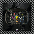 Autocollant effet fibre de carbone pour volant Thrustmaster F1 Add-On