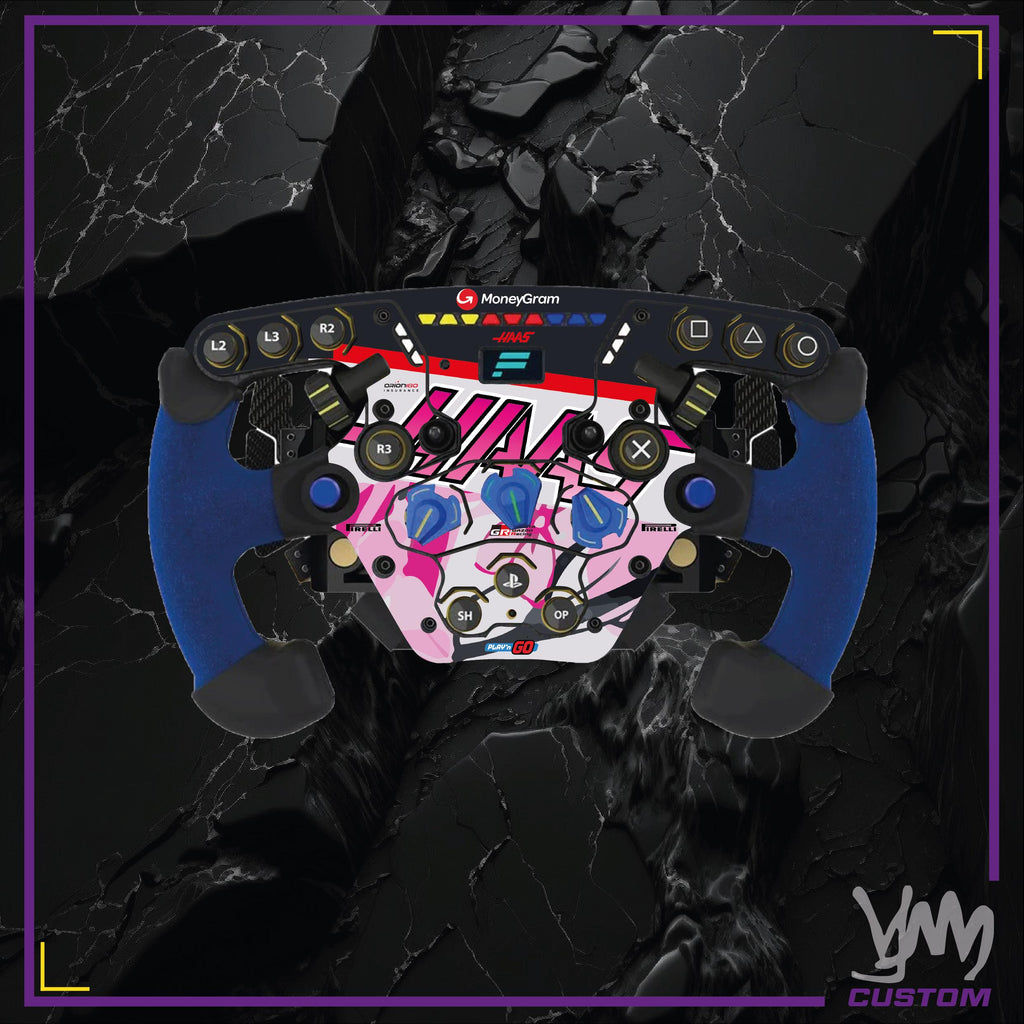 Stickers pour volant complet Fanatec Podium - HAAS F1 Team édition Japon