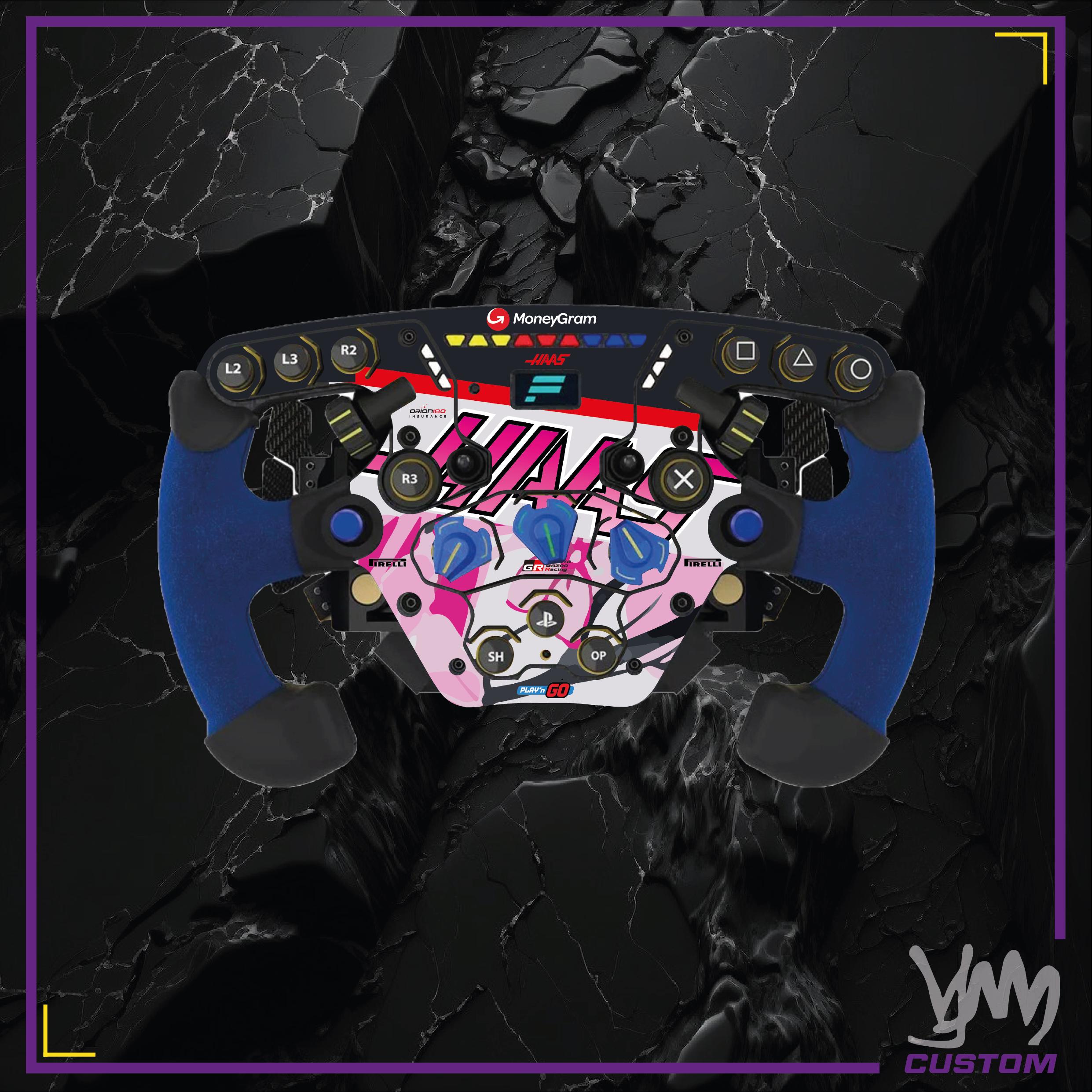 Stickers pour volant complet Fanatec Podium - HAAS F1 Team édition Japon