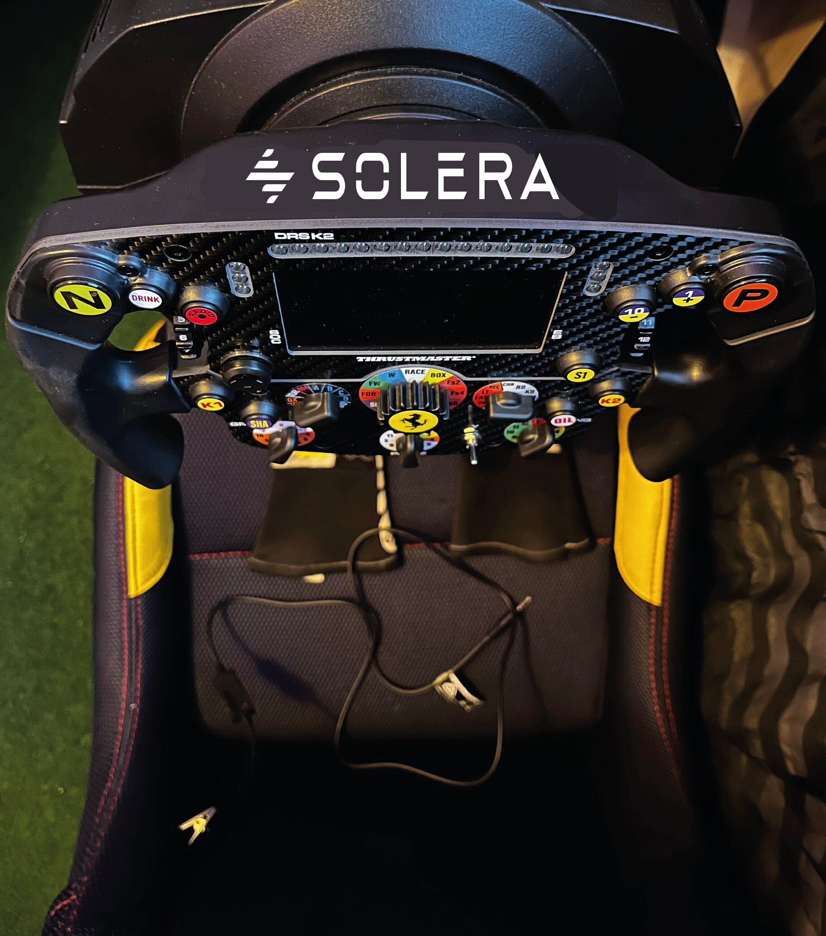 Pack stickers Solera Mercedes AMG Petronas F1 + HAMILTON 44 ou RUSSELL 63 pour volant Thrustmaster Ferrari SF1000