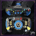 Pack stickers volant Max Verstappen (dos) + Oracle (au dessus) pour volant Fanatec