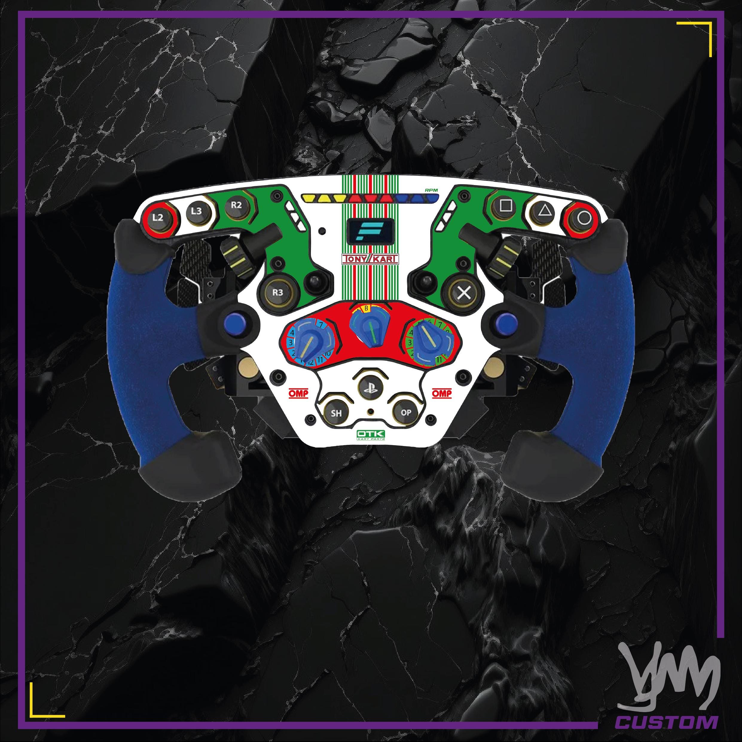 Stickers pour volant complet Fanatec Podium - Tony Kart custom OTK