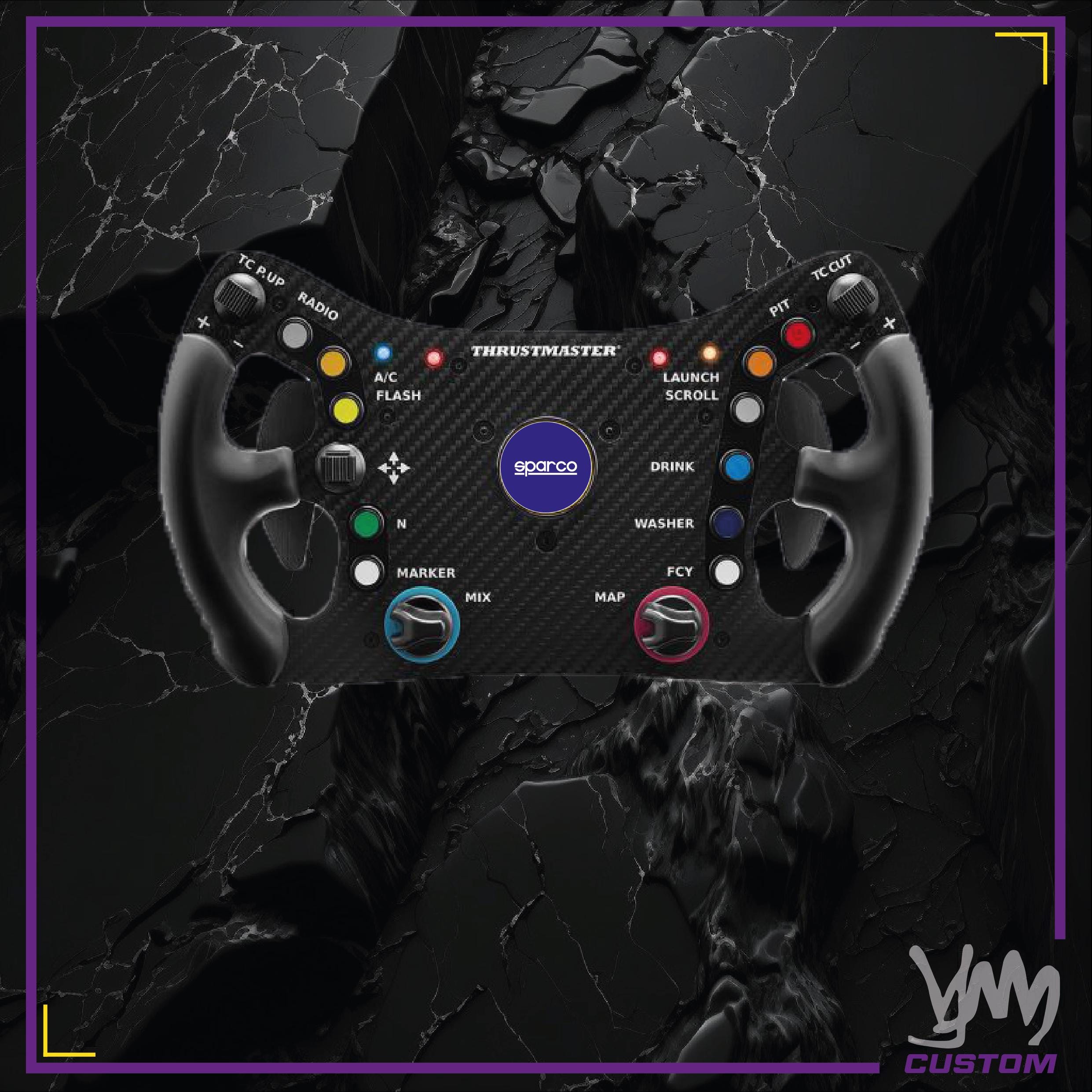 Sticker centre de volant pour Thrustmaster Ferrari 488 GT3 Add-On