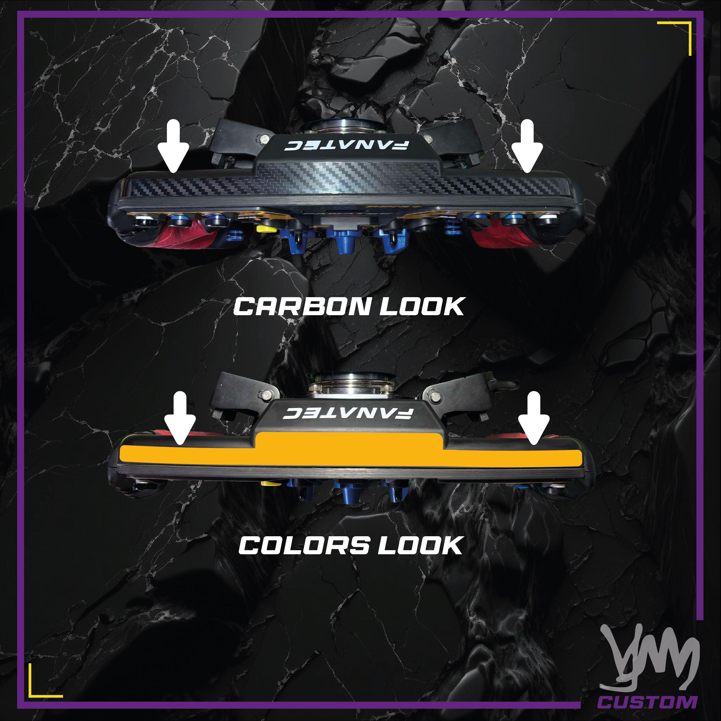 Sticker pour le dessus du volant Fanatec ClubSport Formula / Podium en design carbone ou couleurs